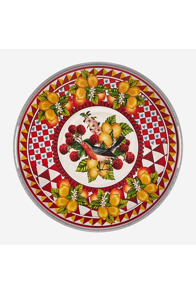 CHIARA ALESSI Portofino Red Melamine Tray 40 Cm