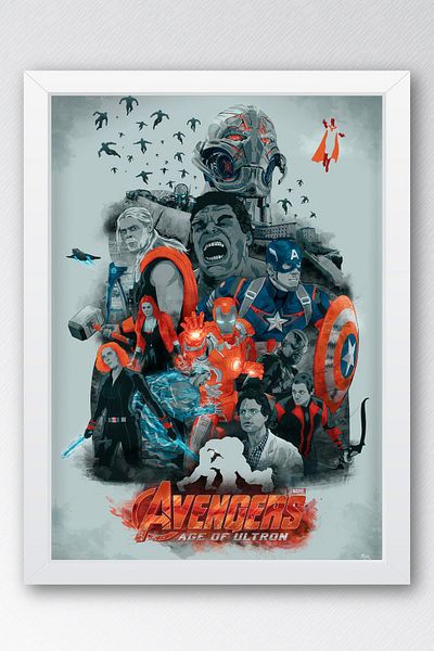 Saturn Pictură înrămată Avengers Age Of Ultron - Pictură poster Marvel Avengers