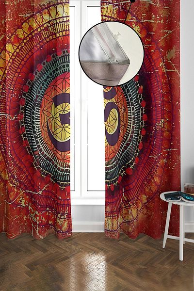 Doruklar Home Collection Blackout Light Proof Blackout High Quality Modern Patterned 2 Blades Background Curtain 140 X 270 Nes Series