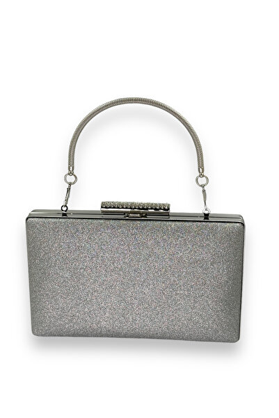 MidStore Gri argintiu Lame Glitter Non-Spill Imported Sandstone Metal Handle ...