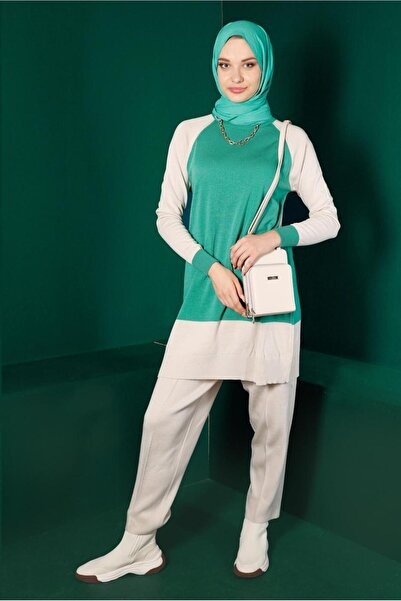 Alvina Плетена туника с цветни блокове 43168