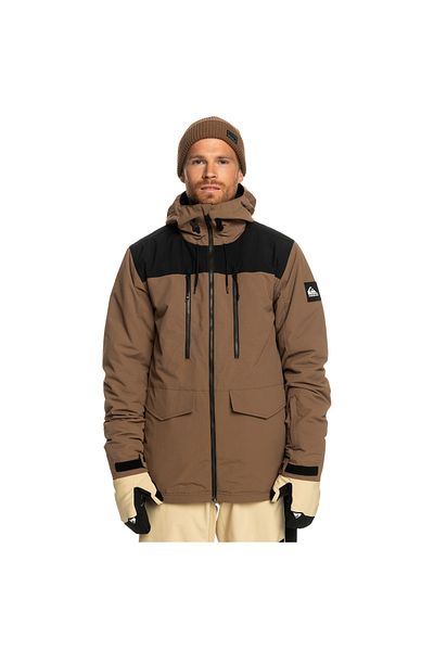 Quiksilver Fairbanks Jk Men's Snowboard Jacket Brown Men's Snowboard Jacket