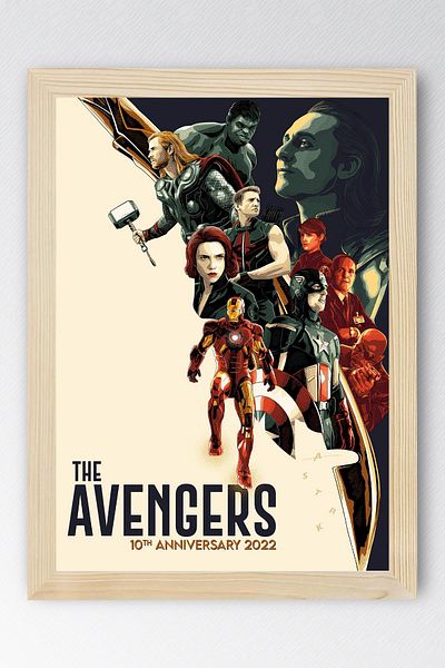Saturn Pictură înrămate Avengers - Pictură poster Marvel Avengers