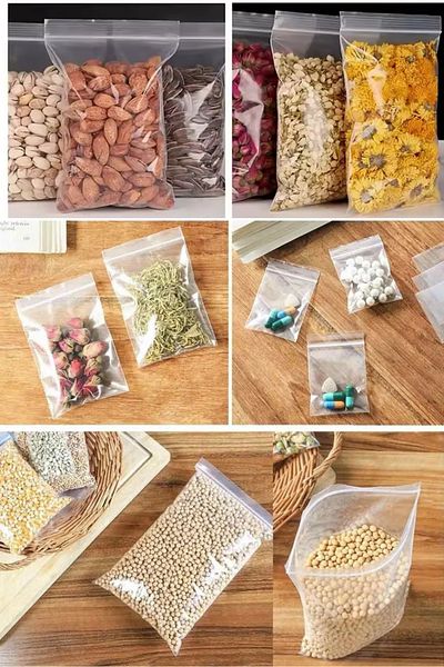 Özkan Ambalaj Temizlik 100 Pieces 9X11 cm - Cookie Turkish Delight Bag with Lock for Wedding, Engagement and Circumcision (1 Tea Cup Takes Cookie)