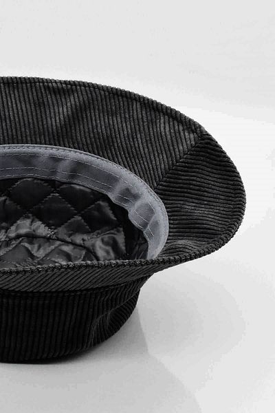 Külah Velvet Bucket Hat-black