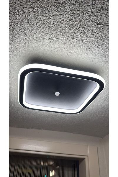 Vonalight Ø30X30Cm Sensor,3000K Light Color Led Ceiling Lamp,Square Lighting,Decorative Black (1Pcs)