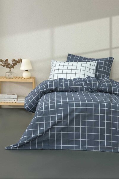 Gasel Home طقم غطاء لحاف منقوش قطن مفرد (ملاءة مطاطية)