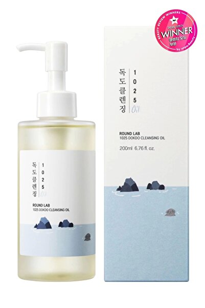 Round Lab 1025 Dokdo Cleansing Oil - Siyah Nokta Ve Makyaj Giderici Mineralli Temizleme Yağı 200ml