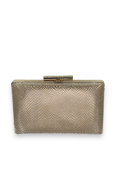 Wedding Fashion Geantă Henna pentru bal de absolvire cu model laser din aur r...