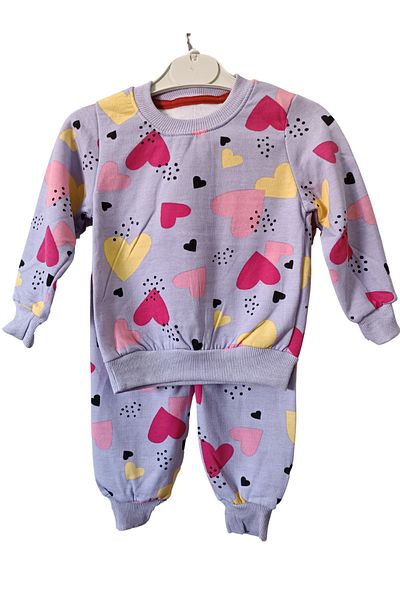 MODA Colorful Bottom Top Suit Pajama Set