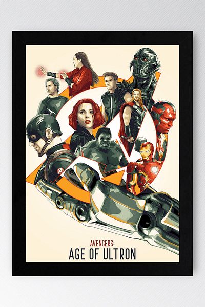 Saturn Pictură înrămată Avengers Age Of Ultron - Pictură poster Marvel Avengers