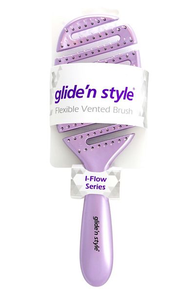 Glide'n Style Elastic Hair Brush - Channeled Design