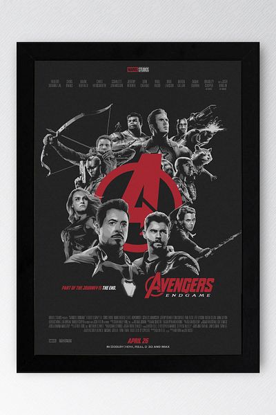 Saturn Πίνακας με κορνίζα Avengers - Πίνακας με αφίσα Avengers Marvel