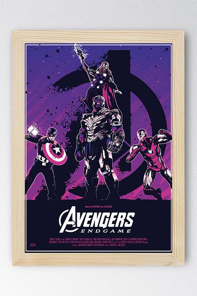 Saturn Avengers Framed Painting - Avengers Marvel Poster Painting