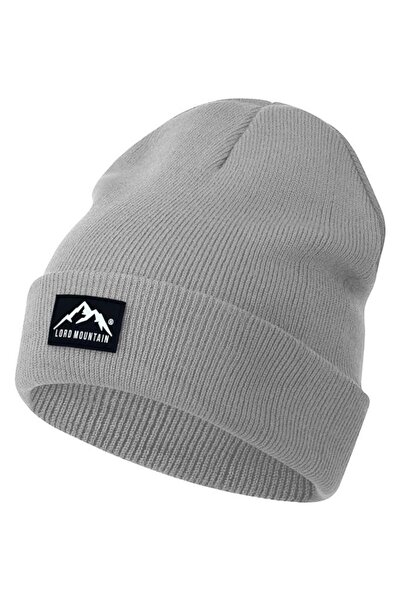 Lord Mountain Unisex Winter Beanie Hat Plain Logo Soft Men's -Women's Beanie