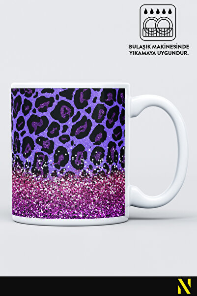 nilizma Leopard Patterned Porcelain Mug