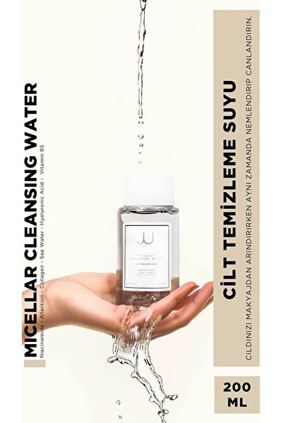 ju cosmetic Micellar Yüz ve Makyaj Temizleme Suyu Collagen Sea Water Vitamen ...