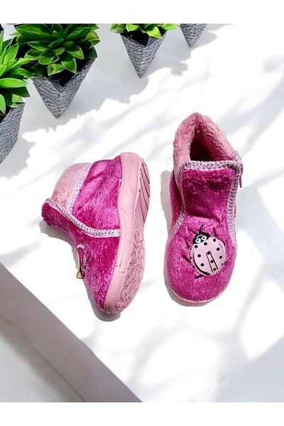 GEZER Children's Winter Zippered Nursery, Kindergarten, Home Shoes