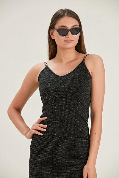 ALEXANDERGARDI Blouse with Glitter Strap (B22-23400)