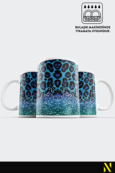 nilizma Leopard Patterned Porcelain Mug