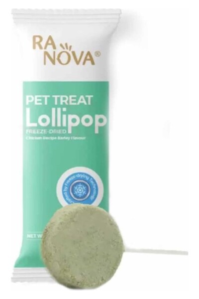 RANOVA Tavuklu ve Arpa Otlu Malt Destekli Lolipop Kedi Ödülü 1.4 gr