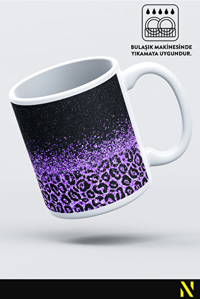nilizma Leopard Patterned Porcelain Mug