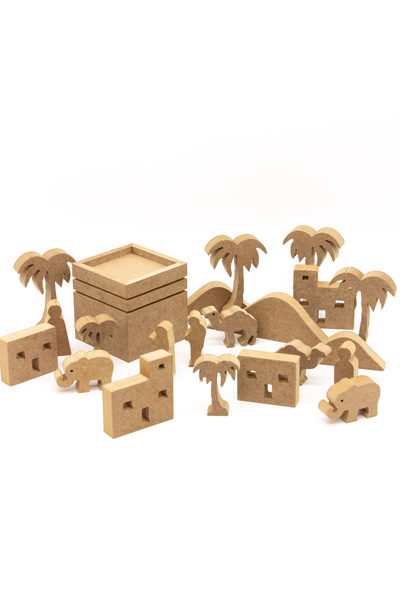 na neşeli ahşap DES23 Ramazan Ayına Özel Kutsal Topraklar Takımı L Özel Ahşap...