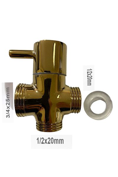 T.U.A. ARMATÜR Robot Shower Set - Diverter Valve Gold
