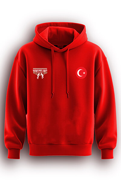 TOP GLORY Muay Thai Ay Yıldız Printed 3 İp Ş Fleece-Lined K Hooded Sweatshirt Hoodie Muayw65004