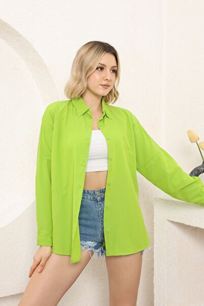 FATELLA Design de cămașă supradimensionată pentru femei