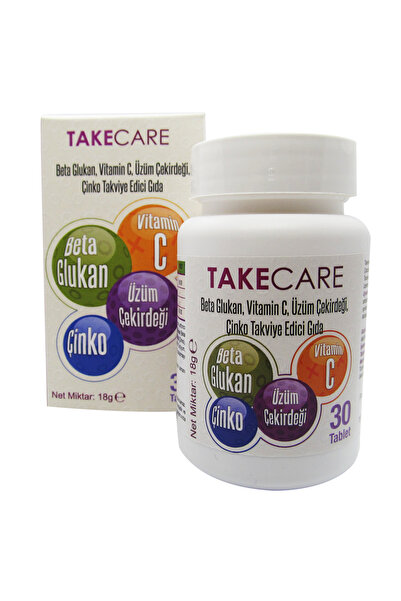 TakeCare Take Care Beta Glukan Vitamin C Çinko Üzüm Çekirdeği Içeren Tablet