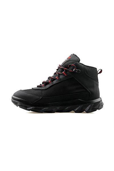 Scooter Black Red Textile Women's Outdoor Boots - G7200Tsk