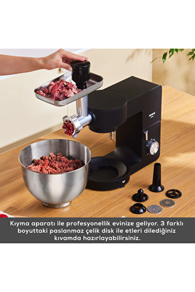 Karaca Premium Ultra 2000w 7 Lt Stand Mikser Mutfak Şefi Kıyma Çekme/sucuk-sosis/içli Köfte Aparatlı