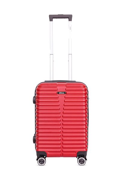 Mnuk Destiny Carry-on Luggage | Hardside Trolley | 20 Red