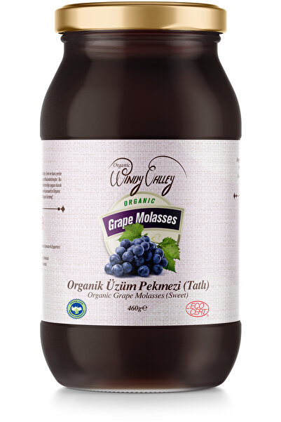 Organic Windy Valley Organik Üzüm Pekmezi (460GR) Soğuk Sıkım Şeker Ilavesiz