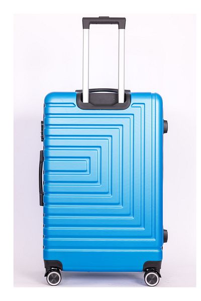 Mnuk Pilgrimage Set of 3 Traveling Luggage | Hardside Trolley | 20/24/28 Blue