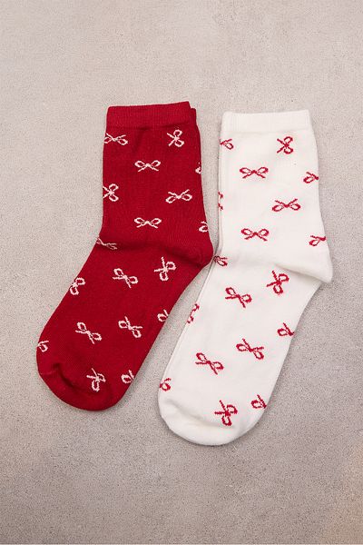 Addax Pack of 2 Patterned Socks - Çrp88-G13