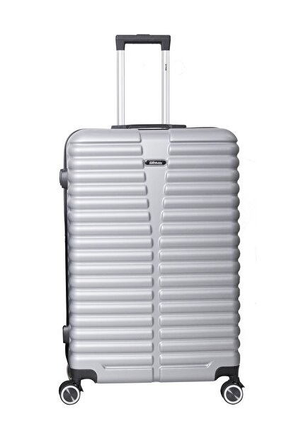 Mnuk حقيبة سفر Destiny Checked | عربة ذات جوانب صلبة | 28 فضية