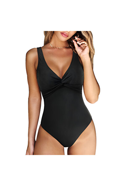 DEEP BEACH Dekoltesi Geçme Detaylı Toparlayıcı Mayo