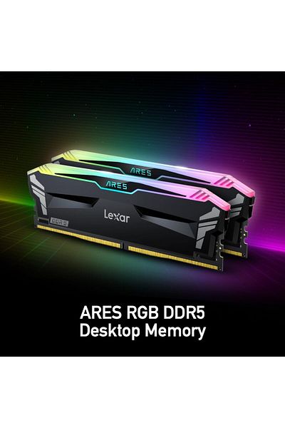 Lexar آريس DT Udımm 32GB KIT (2X16GB) CL30 6000 ميجا هرتز 1.35 فولت DDR5 RGB Gaming Ram
