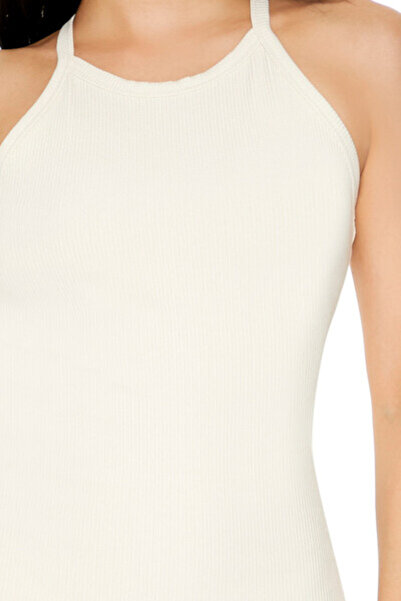 Forever 21 Fitilli Halter Yaka Maxi Elbise