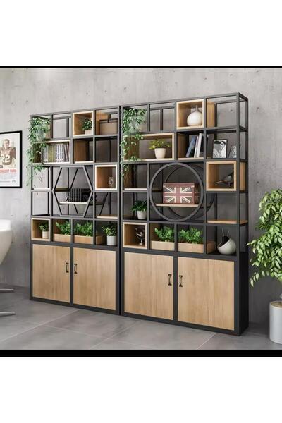 DİZAYN MOBİLYA Demir Raflı Kitaplık