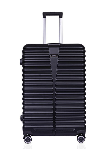 Mnuk حقيبة سفر Destiny Checked | عربة صلبة | 28 لون أسود