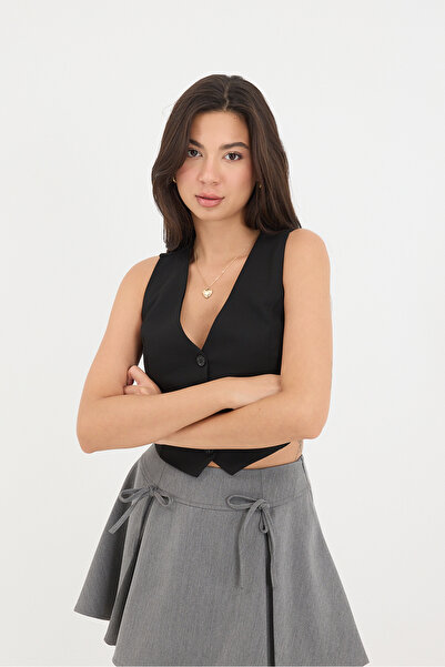 Addax Cep Detaylı Düğmeli Yelek Y13707-z3