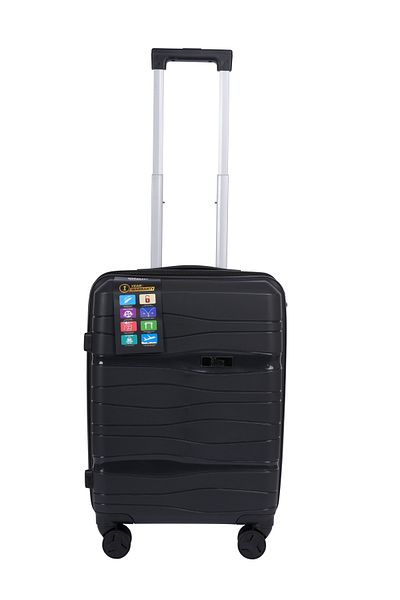 Mnuk Viajero Set of 2 Luggage | Hardside Trolley | 20/28 Black