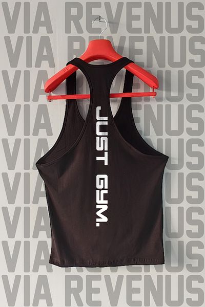 Vordevia Just Gym Front and Back Printed Tank Top Sports Tank Top
