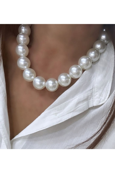 gozdeasutayaccessory İri inci kolye