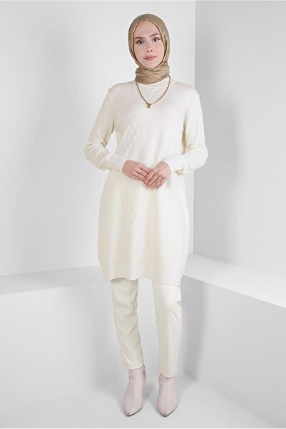 Alvina 44013 Model Turtleneck Tricot Tunica