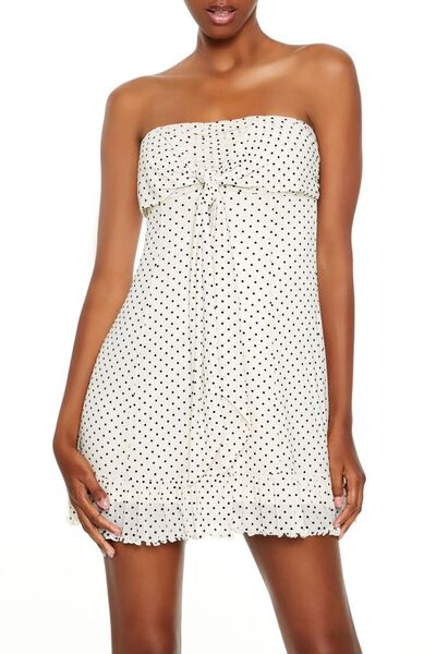 Forever 21 Puantiye Desenli Elbise