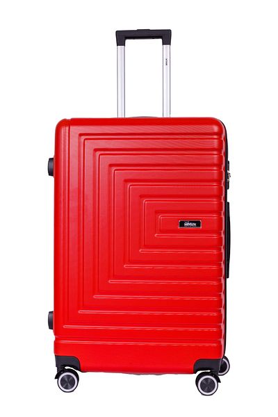 Mnuk Pilgrimage Checked Luggage | Hardside Trolley | 28 Red